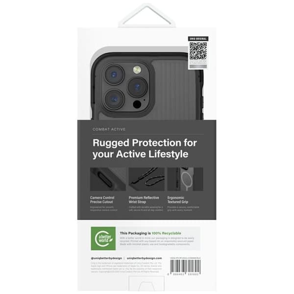 UNIQ iPhone 16 Pro Max Mobilskal MagSafe Combat Active - Svart