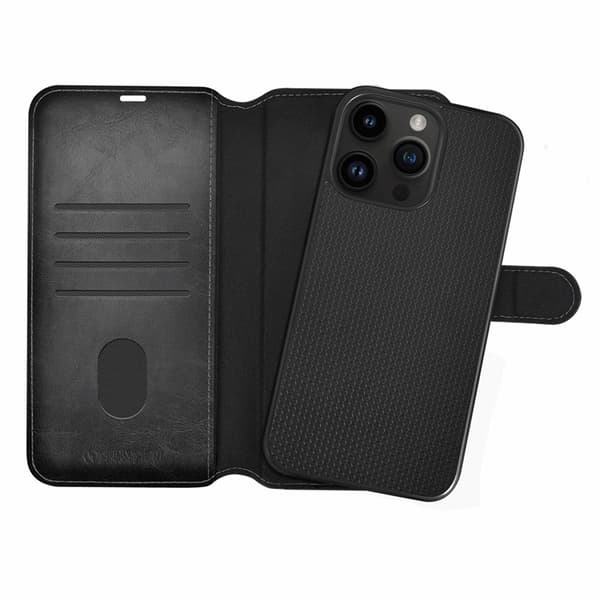 CHAMPION iPhone 14 Pro Max Plånboksfodral Slim 2-in-1 - Svart
