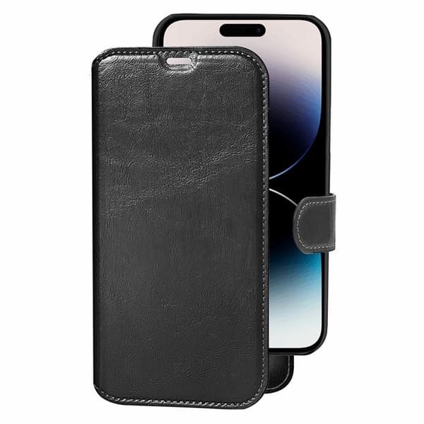 CHAMPION iPhone 14 Pro Max Plånboksfodral Slim 2-in-1 - Svart