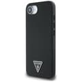 Miniatyrbild 3 av 8: Guess iPhone 16e Mobilskal MagSafe Grained Triangle - Svart