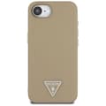 Miniatyrbild 3 av 8: Guess iPhone 16e Mobilskal MagSafe Grained Triangle - Brun