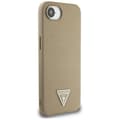 Miniatyrbild 4 av 8: Guess iPhone 16e Mobilskal MagSafe Grained Triangle - Brun
