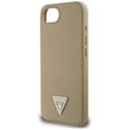 Miniatyrbild 6 av 8: Guess iPhone 16e Mobilskal MagSafe Grained Triangle - Brun
