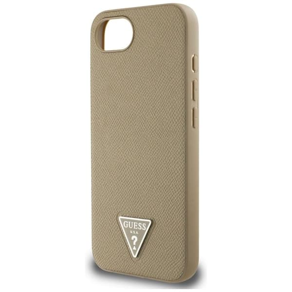 Guess iPhone 16e Mobilskal MagSafe Grained Triangle - Brun
