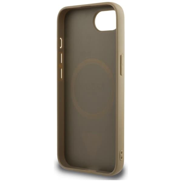 Guess iPhone 16e Mobilskal MagSafe Grained Triangle - Brun