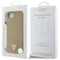 Miniatyrbild 8 av 8: Guess iPhone 16e Mobilskal MagSafe Grained Triangle - Brun