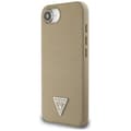 Miniatyrbild 2 av 8: Guess iPhone 16e Mobilskal MagSafe Grained Triangle - Brun