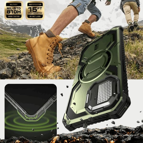 SupCase iPhone 16e Mobilskal Magsafe IBLSN Armorbox - Guldan