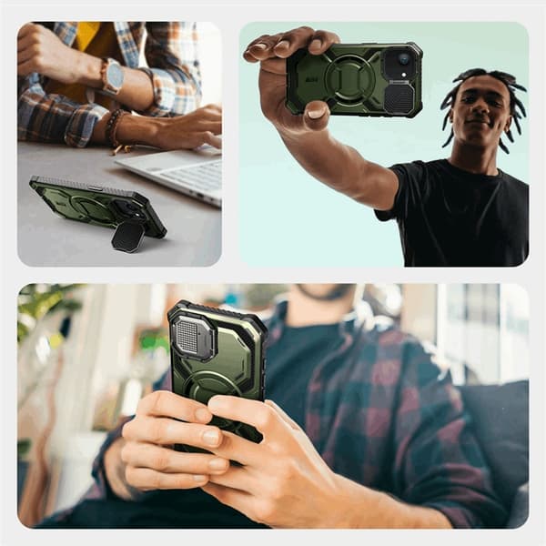 SupCase iPhone 16e Mobilskal Magsafe IBLSN Armorbox - Guldan