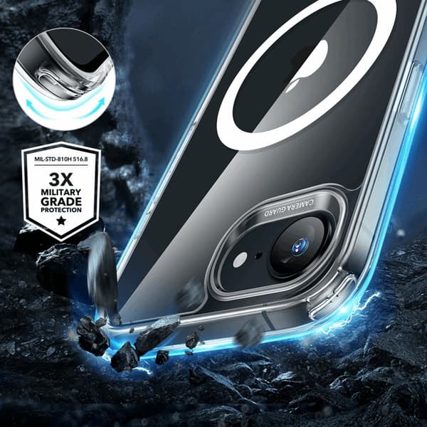 ESR iPhone 16e Mobilskal Magsafe Classic Hybrid Halolock - Clear