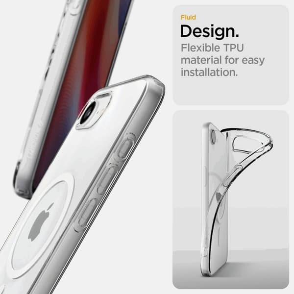Spigen iPhone 16e Mobilskal Magsafe Liquid Crystal - Clear