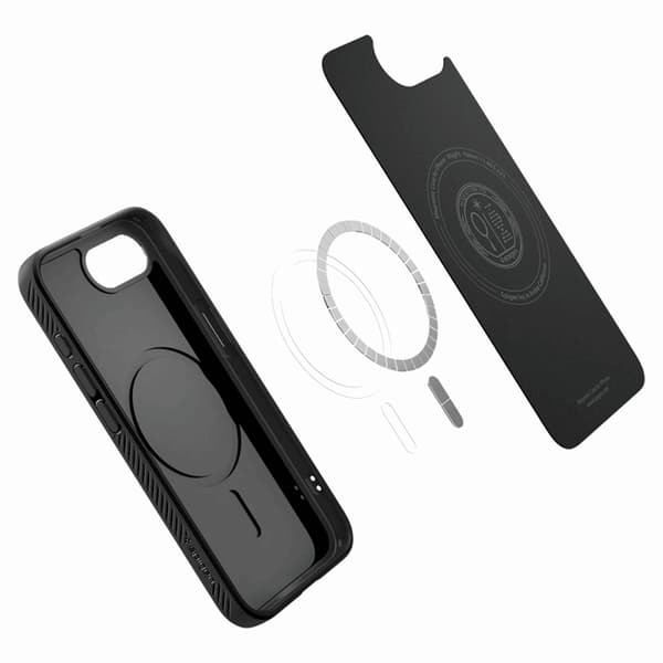Spigen iPhone 16e Mobilskal Magsafe Liquid Air - Matt Svart