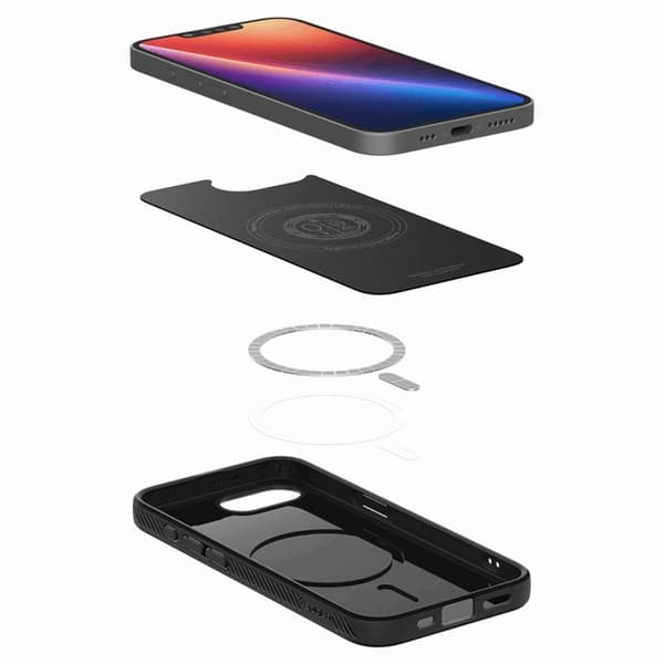 Spigen iPhone 16e Mobilskal Magsafe Liquid Air - Matt Svart