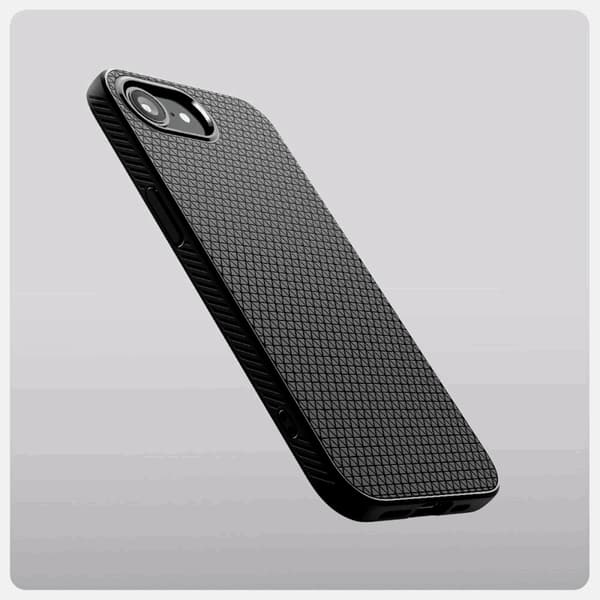 Spigen iPhone 16e Mobilskal Magsafe Liquid Air - Matt Svart