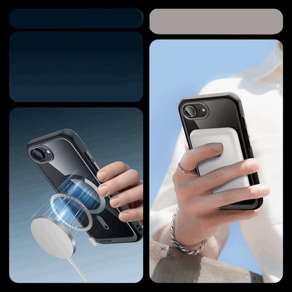 SupCase iPhone 16e Mobilskal Magsafe UB Mag - Svart