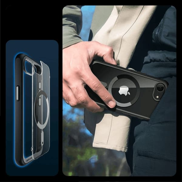 SupCase iPhone 16e Mobilskal Magsafe UB Mag - Svart
