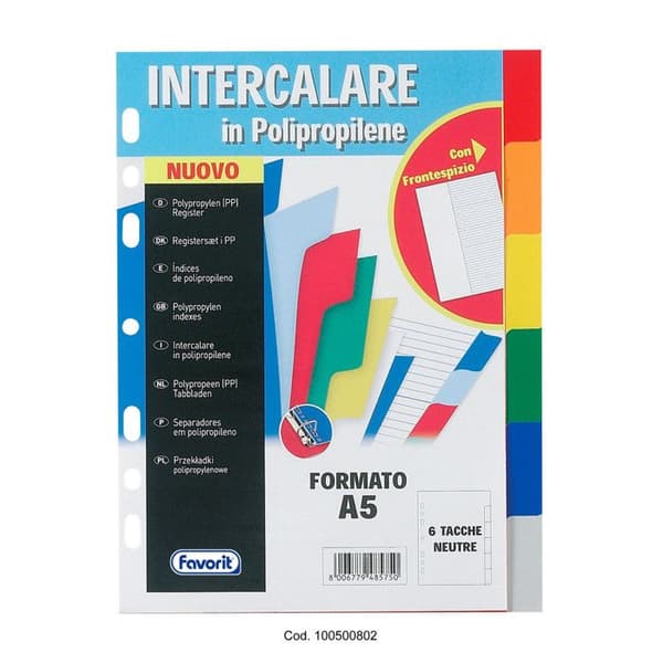 Accessoarer för papper Favorit 100500802 Flerfärgad