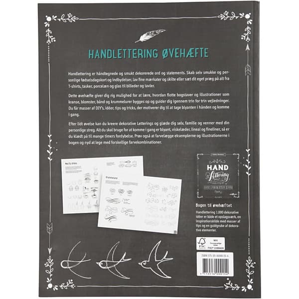 Målarbok - Hand Lettering - 63 sidor