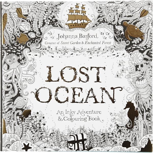 Målarbok - Lost Ocean - Antistress