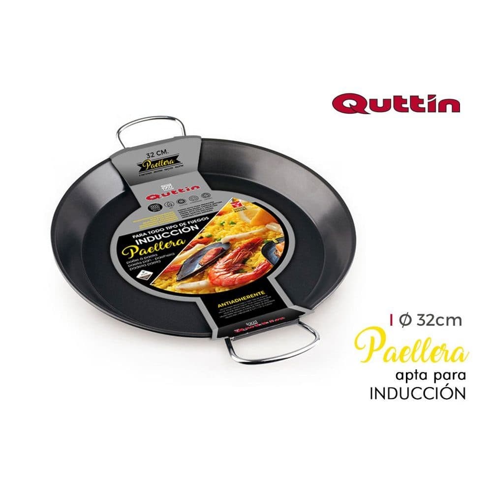 Quttin anti-erosion paella pan 32cm