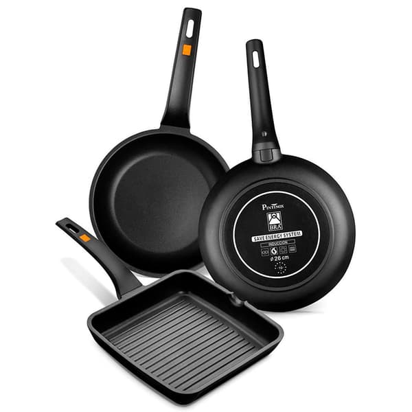 Bra Gjuten Aluminium Panorera 26 Cm Svart