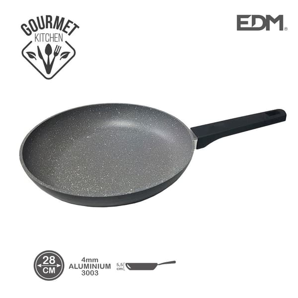 Edm Nonstick Stekpanna Professional Line 28 Cm Svart