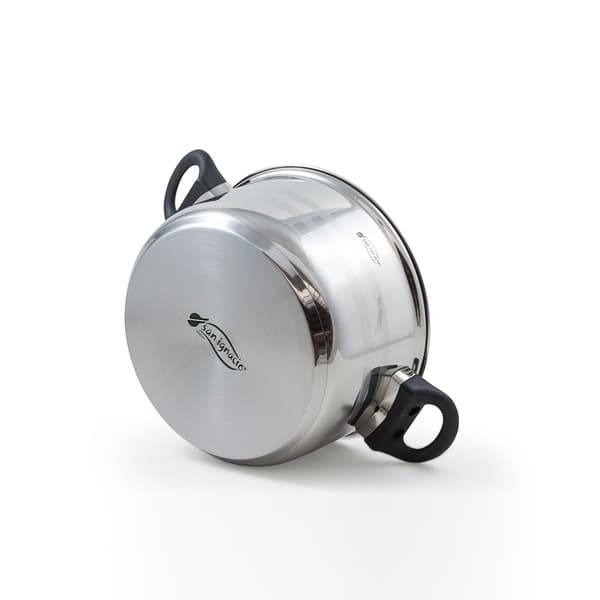 San Ignacio Keittoastiasetti 20/24/28 Cm Pk3156 8 Kappaleita Kanssa Aseta Pannut Hopeinen