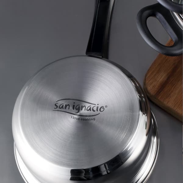 San Ignacio Keittoastiasetti 20/24/28 Cm Pk3156 8 Kappaleita Kanssa Aseta Pannut Hopeinen