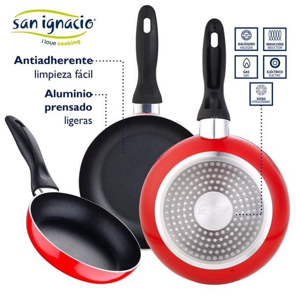 San Ignacio Keittoastiasetti Cassel 16/20/24 Cm Pk3887 12 Kappaleita Kanssa Aseta Pannut Hopeinen