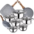 Pikkukuva 1 / 10: San Ignacio Keittoastiasetti Cassel 18/22 Cm Pk3854 12 Kappaleita Kanssa Aseta Pannut Hopeinen