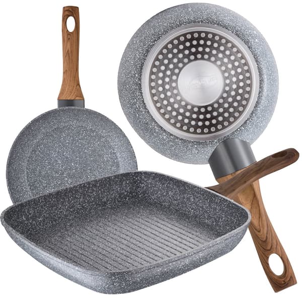 San Ignacio Køkkengrej Sæt Toledo 18/22 Cm Pk3757 8 Stykker Med SÆt Pander Søvfarvet