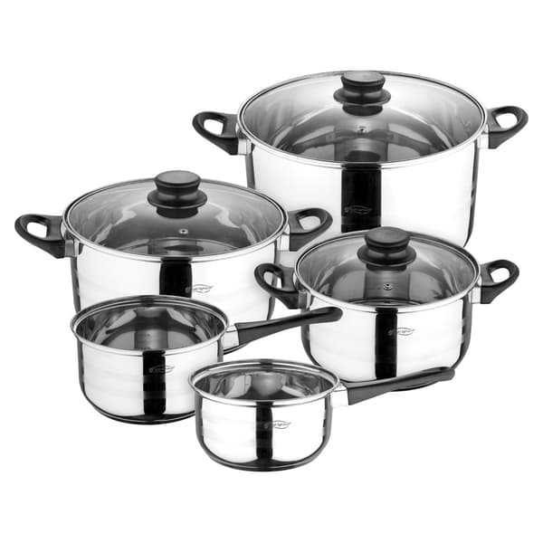 San Ignacio Keittoastiasetti Toledo 20/24/28 Cm Pk3744 8 Kappaleita Kanssa Aseta Pannut Hopeinen