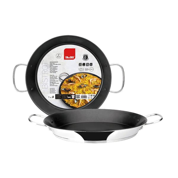 Ibili Rustfri Paella Pan Bistrot 36cm Søvfarvet
