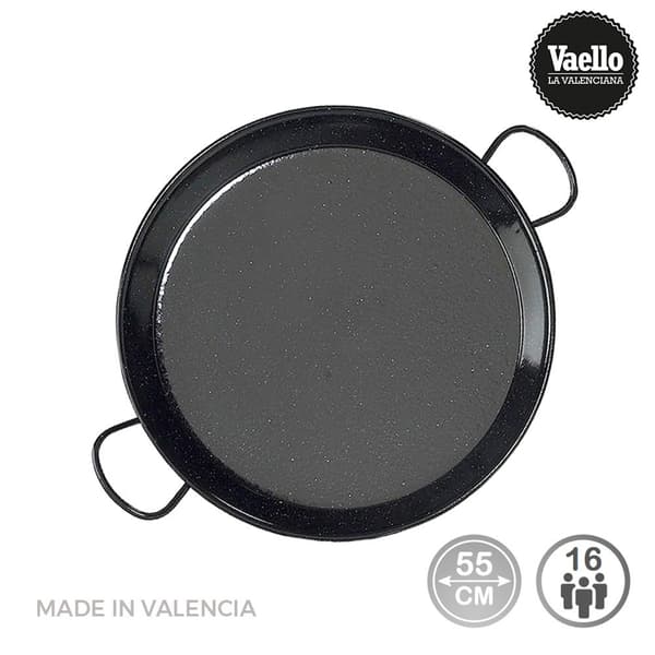 Vaello Paella Pan 76622 55 Cm Musta
