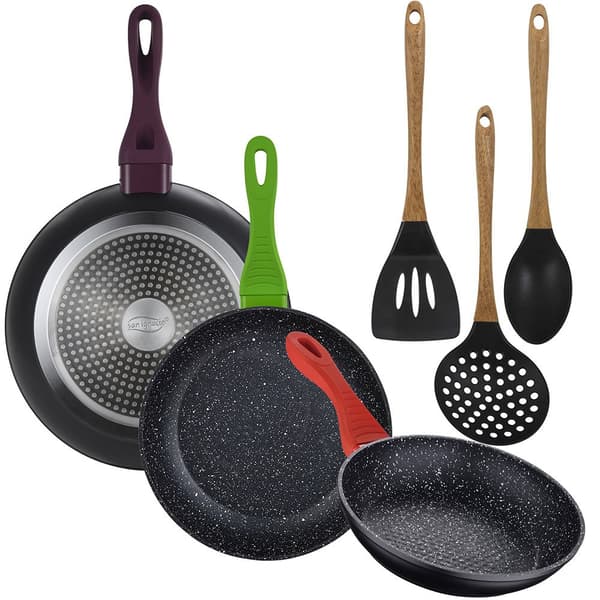 San Ignacio Pannor Och Bestick Set 20/24/28 Cm 6 Enheter Silver