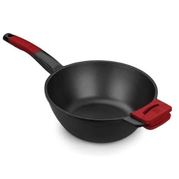 Bra Induktiopaistinpannu Wok Premiere A412028 28 Cm Hopeinen