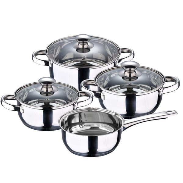 San Ignacio Köksredskap Set 18/22/26 Cm Pk3734 7 Bitar Med UppsÄttning Pannor Silver