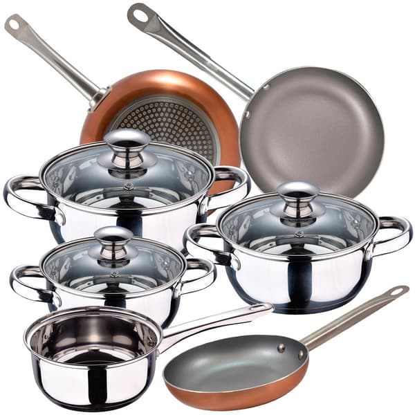 San Ignacio Köksredskap Set 18/22/26 Cm Pk3734 7 Bitar Med UppsÄttning Pannor Silver