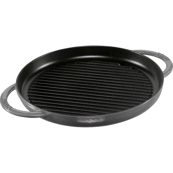 Staub Gjuten Aluminiumpanna Induction Graphite Grey 30 Cm Silver