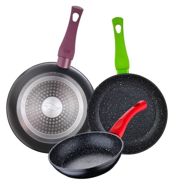 San Ignacio Keittoastiasetti Nona 18/22/26 Cm Pk3700 8 Kappaleita Kanssa Aseta Pannut Hopeinen