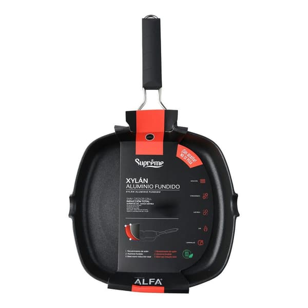 Supreme Valualumiinigrilli Jossa Sileä Taittuva Ksylaanikahva 28 Cm