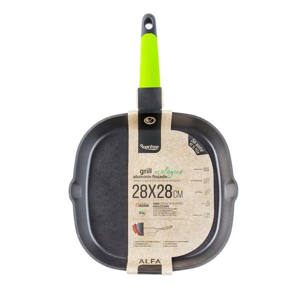 Supreme Økologisk Sten Grill Med Glat Overflade 28 Cm