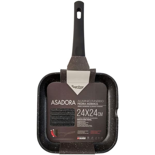 Supreme Stengrill Fast Håndtag Glat 20 Cm