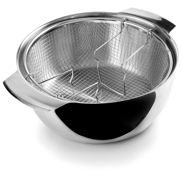 Ibili 24 Cm Frituregryde Med Induktionskurv Søvfarvet