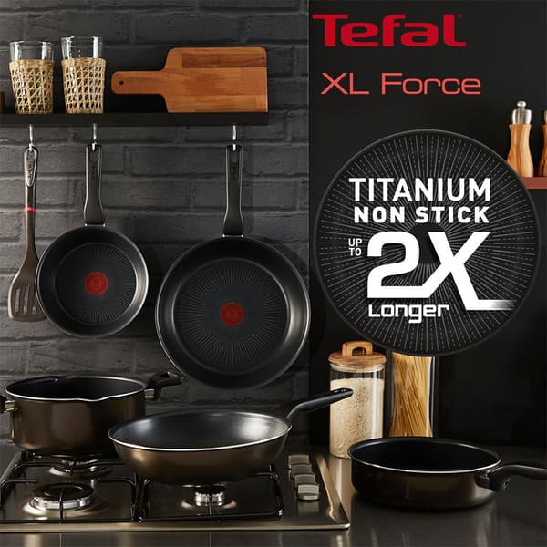 Tefal Stegepande C3850432 Serie Xl Force 24 Cm Søvfarvet