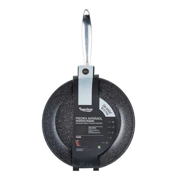 Supreme Smedede Aluminiummarmorstegepande 28 Cm Søvfarvet