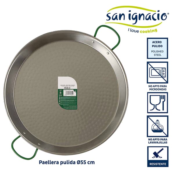 San Ignacio San Ignacio X La Dehesa Polished 55 Cm Paellapanna