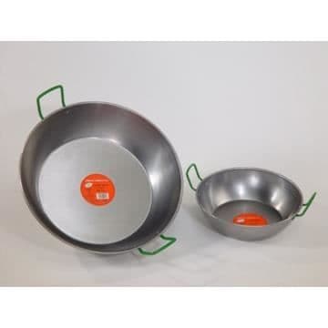 Traditionellt paellafat - LA VALENCIANA - Diameter 40 cm - Polerat stål
