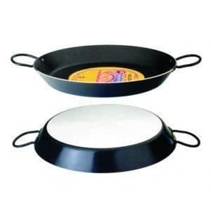 IBILI - Svart paellapanna, 38 cm, aluminium, non-stick, 8 portioner