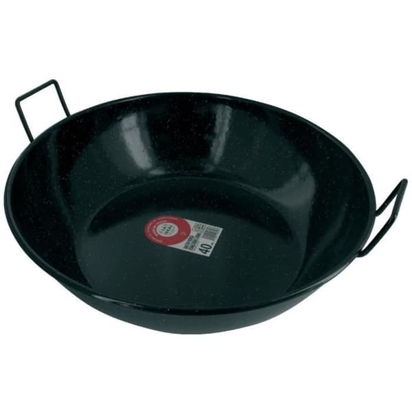 Paellafat - Garcima - Diameter 45 cm - Emaljerad - Kompatibel med alla värmekällor - Höjd 10 cm